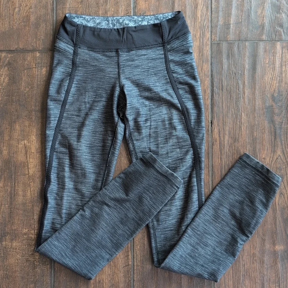 Lululemon Athletica Forme Pant Reversible Slub Denim Black Gray - Women's 4